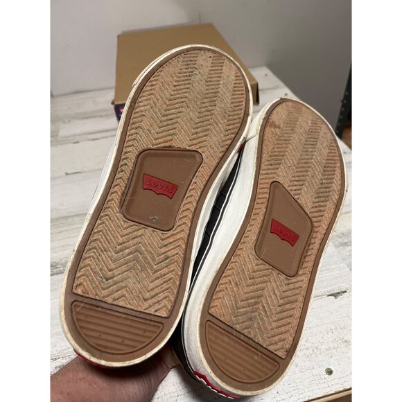 Levi’s comfort insole Turner-Tumbled Wax Charcoal Tan lace up sneakers size 10M - Picture 6 of 11